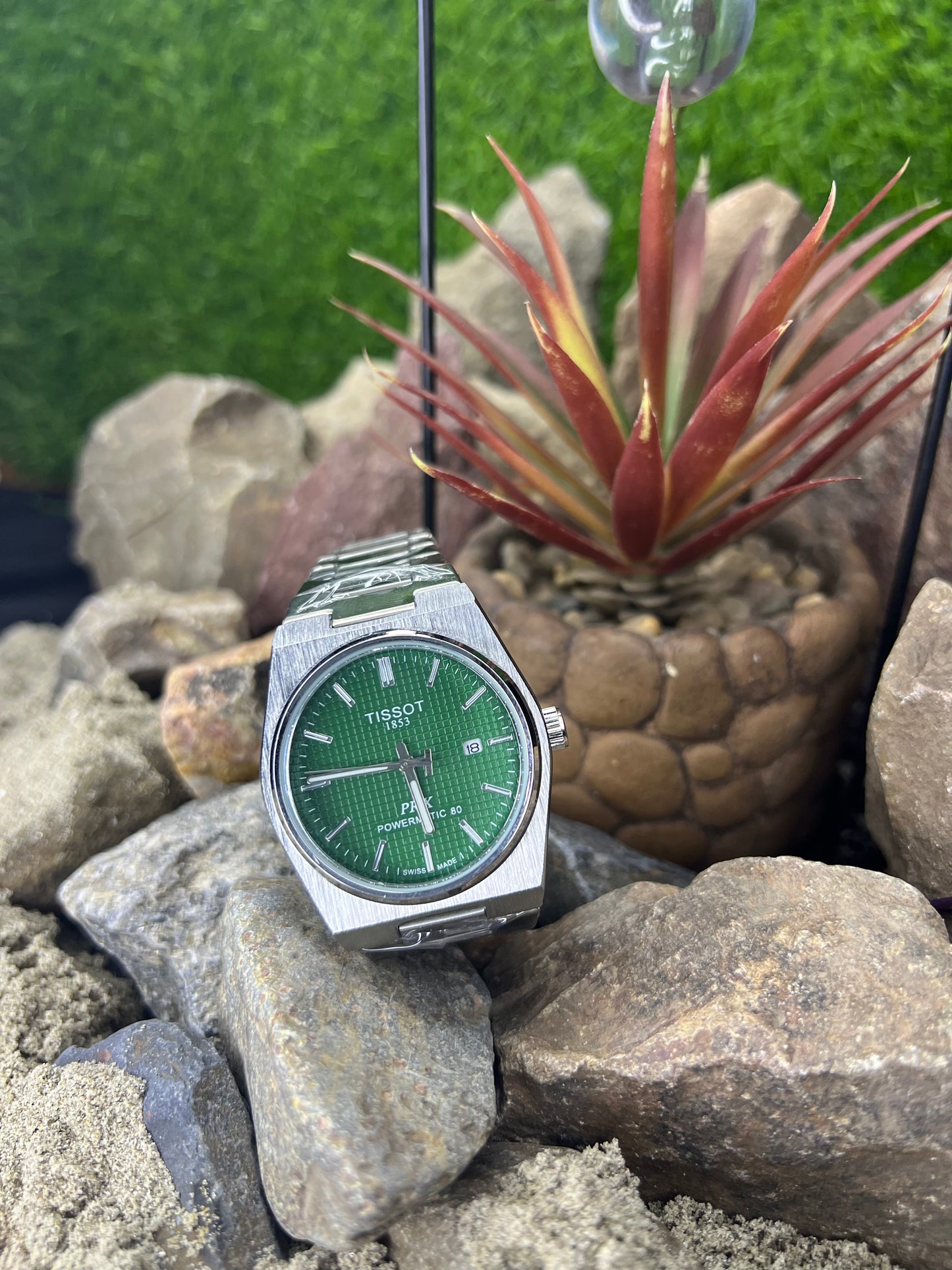 Tissot PRX Green Dial – Swiss Luxury Stainless Steel Watch for Men