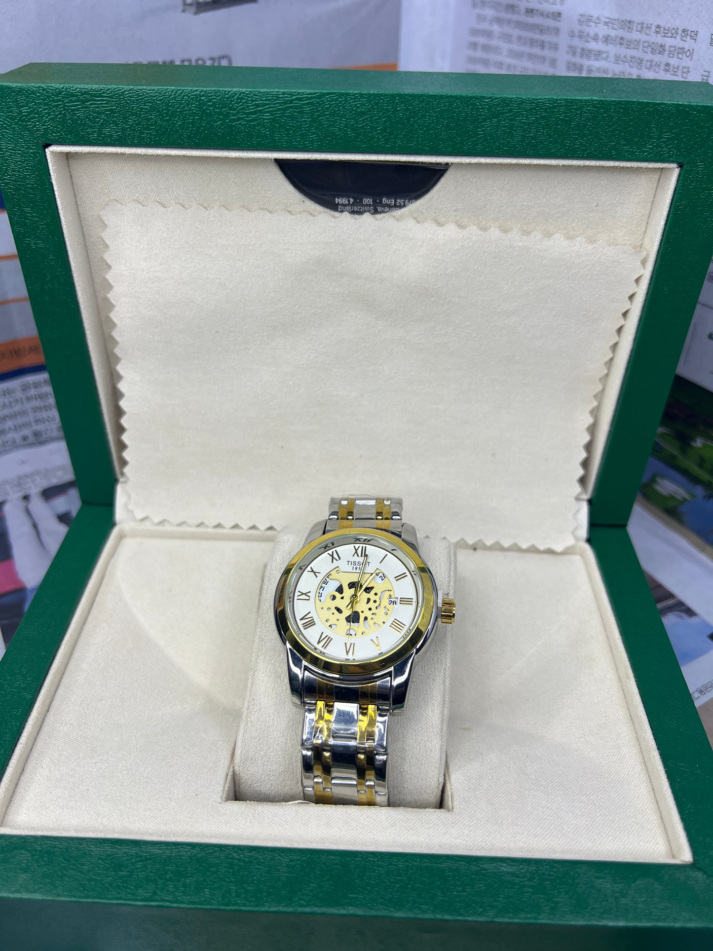 Tissot Chrono Dial – Two-Tone Gold & Silver Chronograph Watch RR Timpieces
