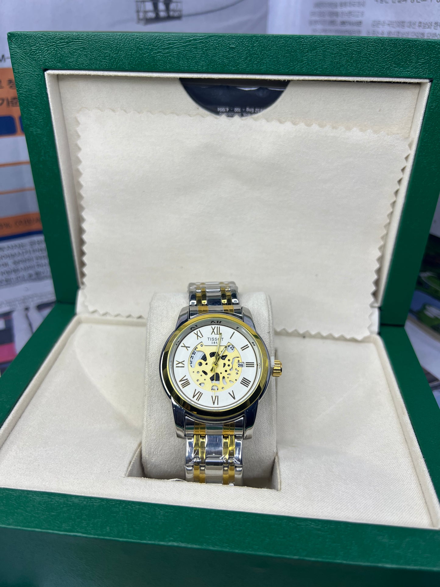 Tissot Chrono Dial – Two-Tone Gold & Silver Chronograph Watch RR Timpieces