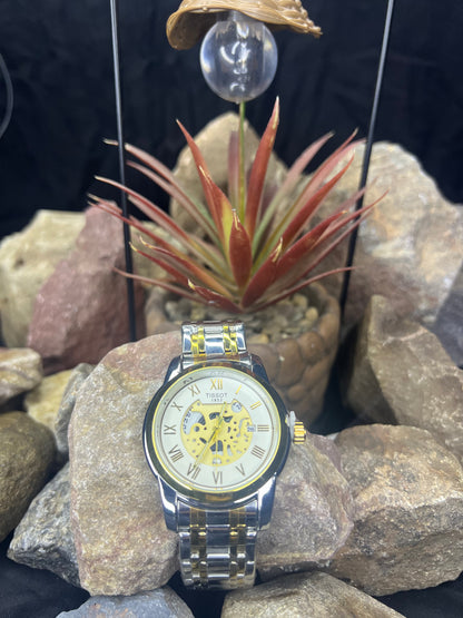 Tissot Chrono Dial – Two-Tone Gold & Silver Chronograph Watch RR Timpieces