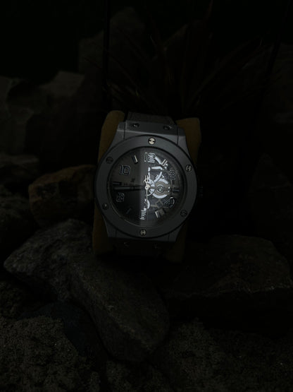 Hublot Classic Fusion – Silver Dial Luxury Watch with Gray Leather Strap