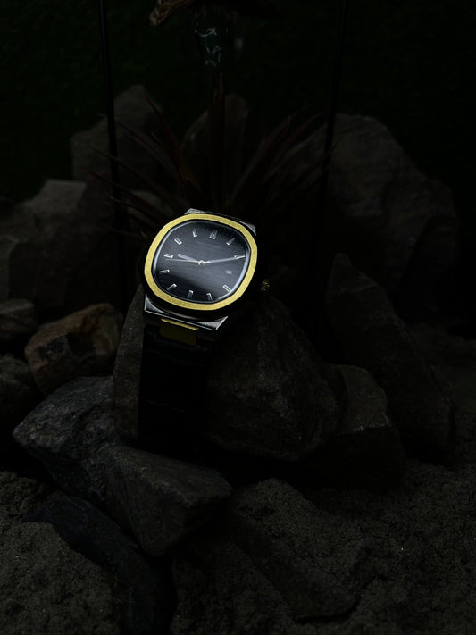 Patek Philippe Gold – Swiss Luxury Watch with Black Leather Strap for Men