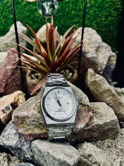 Tissot PRX Silver Dial – Premium Stainless Steel Swiss Luxury Watch for Men