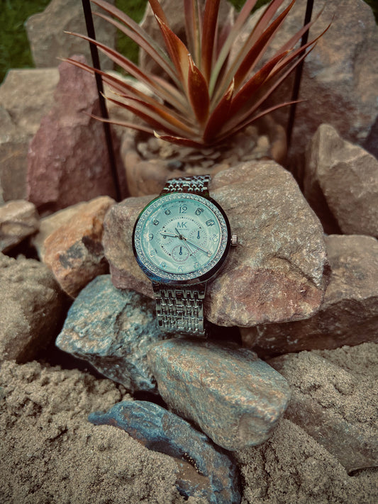 MK Classic Stainless Steel Women’s Watch – Timeless Luxury Design
