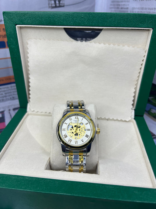 Tissot Chrono Dial – Two-Tone Gold & Silver Chronograph Watch RR Timpieces