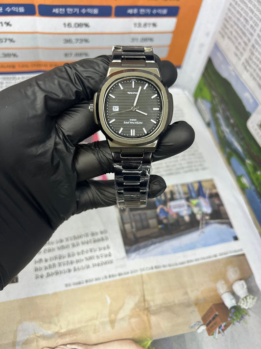 Patek Philippe Black Royal – Luxury Automatic Stainless Steel Masterpiece for Men | RR TImepieces
