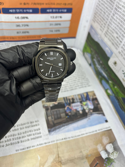 Patek Philippe Black Royal – Luxury Automatic Stainless Steel Masterpiece for Men | RR TImepieces