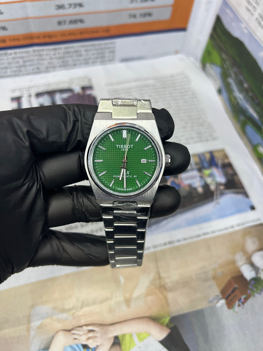 Tissot PRX Green Dial – Swiss Luxury Stainless Steel Watch for Men