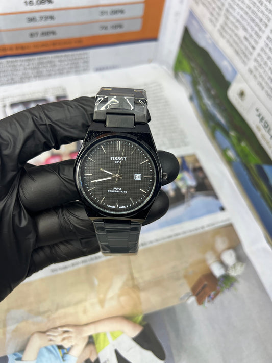 Tissot PRX Black Dial – Swiss Luxury Stainless Steel Watch for Men