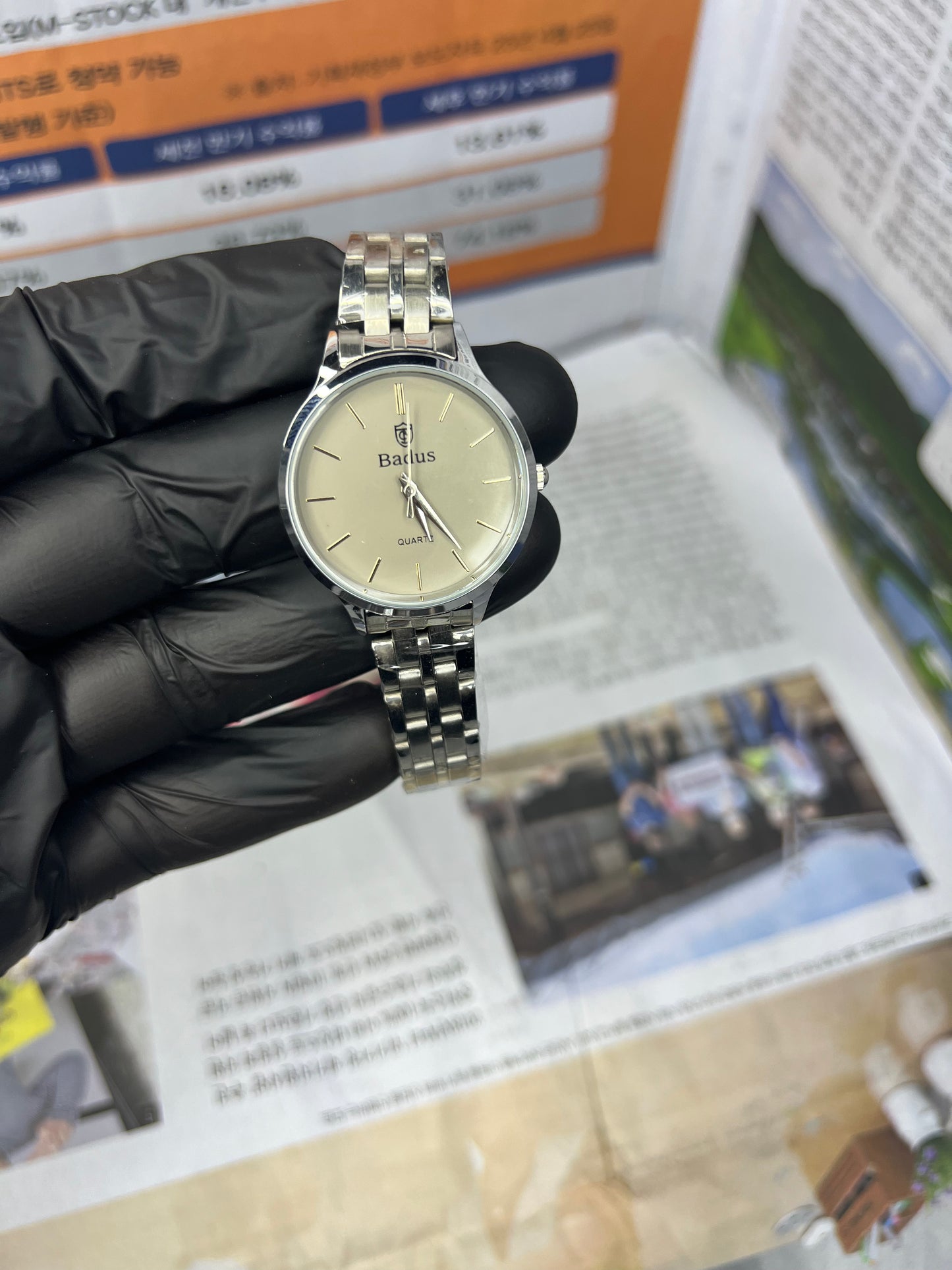 Badus Elegance Women’s Watch – White & off white Luxury Timepiece