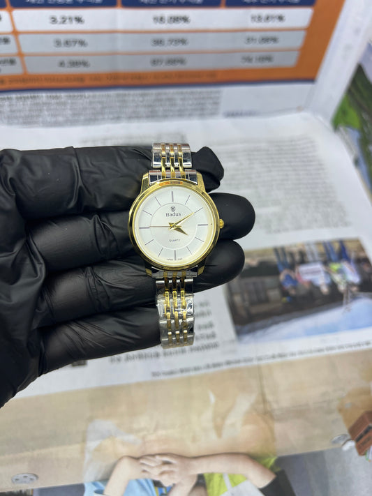 Badus Elegance Two-Tone Women’s Watch – Silver & Gold Luxury Timepiece