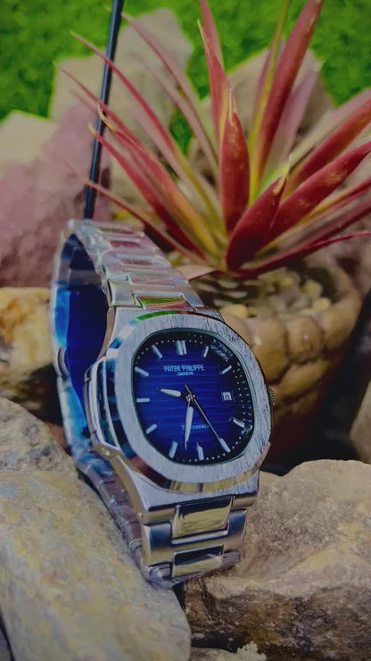 Patek Philippe Blue Royal – Luxury Automatic Stainless Steel Masterpiece for Men | RR TImepieces